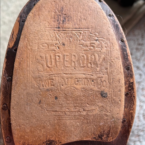 Brown Leather Superdry moto combat army granny Victorian boots! Women’s us9 uk7 - Picture 7 of 10